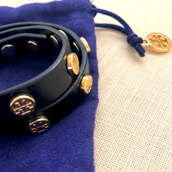 Tory Burch, Black & Gold, double wrap bracelet - Picture 4 of 5